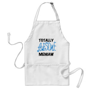 Total fantastische Memaw blaue T - Shirts und Schürze