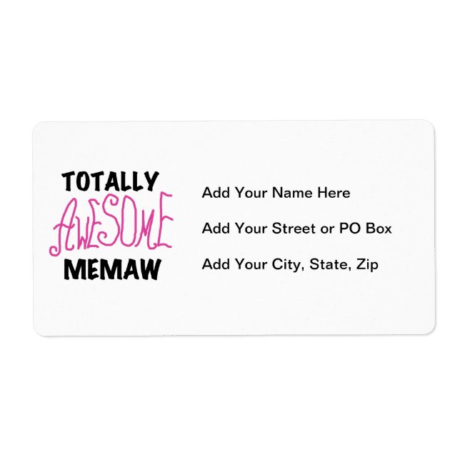 Total fantastische Memaw rosa T-Shirts und (Vorne)