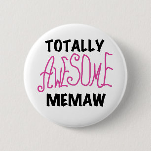 Total fantastische Memaw rosa T-Shirts und Button