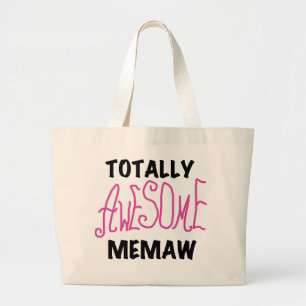 Total fantastische Memaw rosa T - Shirts und Jumbo Stoffbeutel