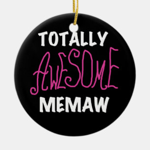 Total fantastische Memaw rosa T - Shirts und Keramikornament