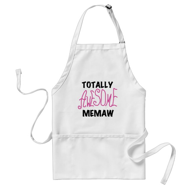 Total fantastische Memaw rosa T-Shirts und Schürze (Vorne)