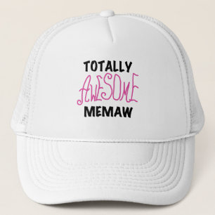 Total fantastische Memaw rosa T - Shirts und Truckerkappe