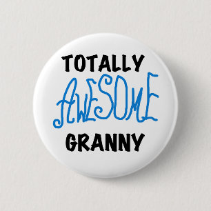 Total fantastische Oma-blaue T-Shirts und Button