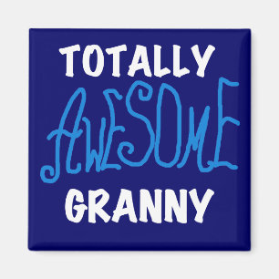 Total fantastische Oma-blaue T-Shirts und Geschenk Magnet