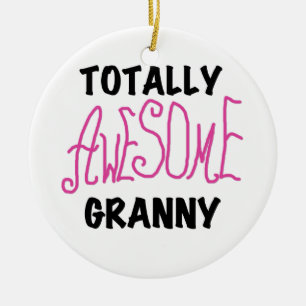 Total fantastische Oma-Rosa-T-Shirts und Geschenke Keramik Ornament