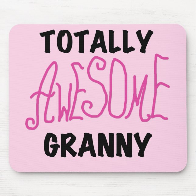 Total fantastische Oma-Rosa-T-Shirts und Geschenke Mousepad (Vorne)