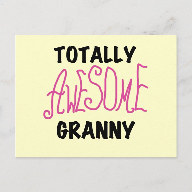 Total fantastische Oma-Rosa-T-Shirts und Geschenke Postkarte (Vorderseite)