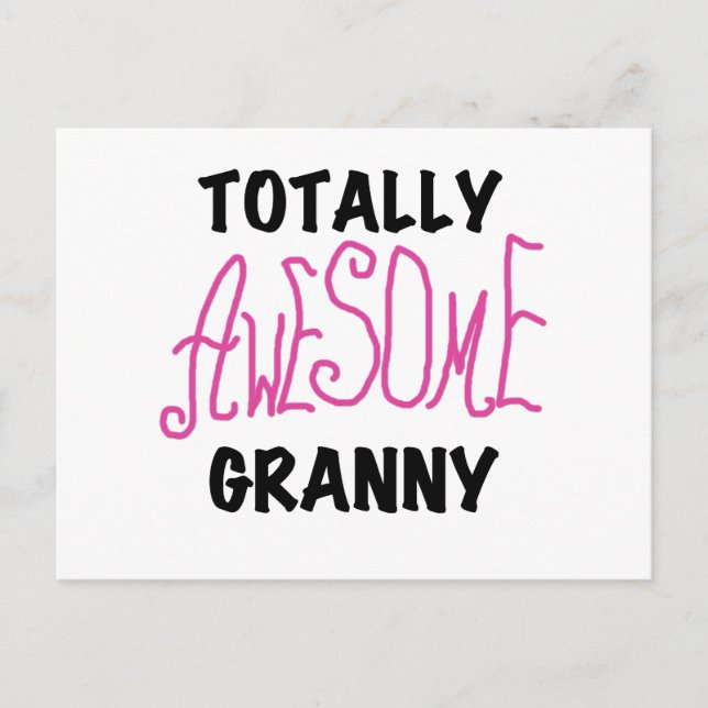 Total fantastische Oma-Rosa-T-Shirts und Geschenke Postkarte (Vorderseite)