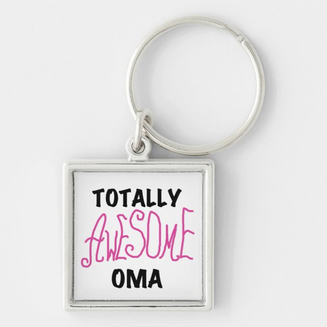 Total fantastische Oma rosa T - Shirts und Schlüsselanhänger (Vorne)