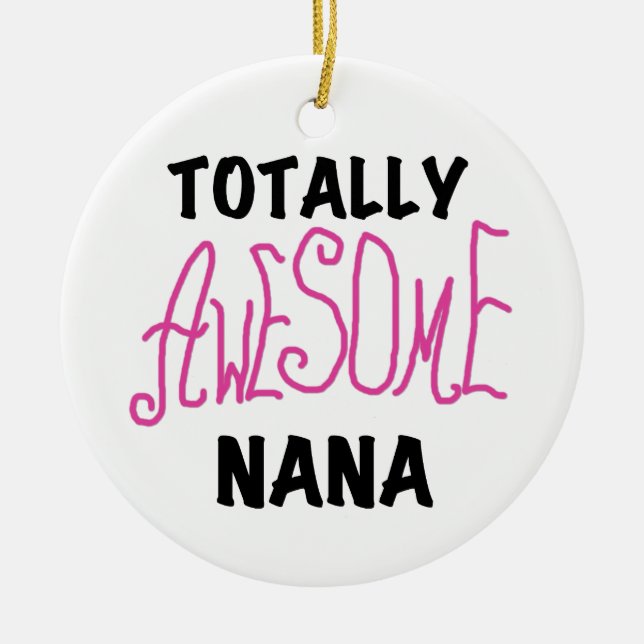 Total fantastische rosa T-Shirts und Geschenke Keramikornament (Vorne)