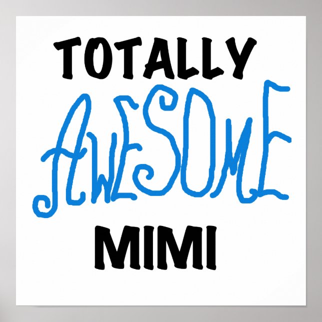 Total fantastische T-Shirts und Geschenke des Blau Poster (Vorne)