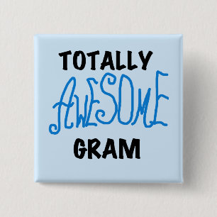 Total fantastisches Gramm-blaue T-Shirts und Button