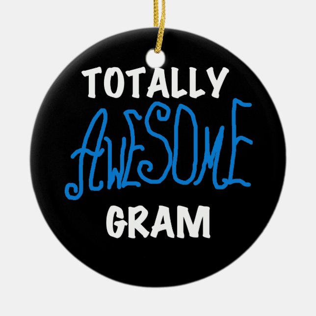 Total fantastisches Gramm-blaue T-Shirts und Keramikornament (Vorne)