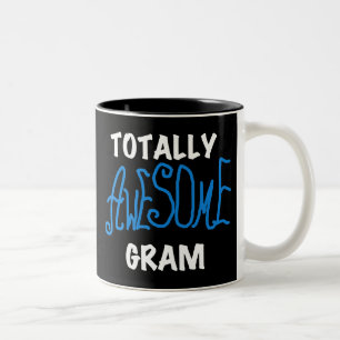 Total fantastisches Gramm-blaue T-Shirts und Zweifarbige Tasse