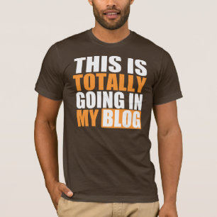 Total, gehend in meinen Blog-T - Shirt