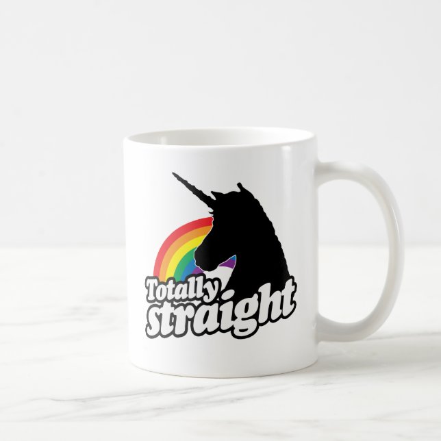 TOTAL GERADES EINHORN - .PNG KAFFEETASSE (Rechts)