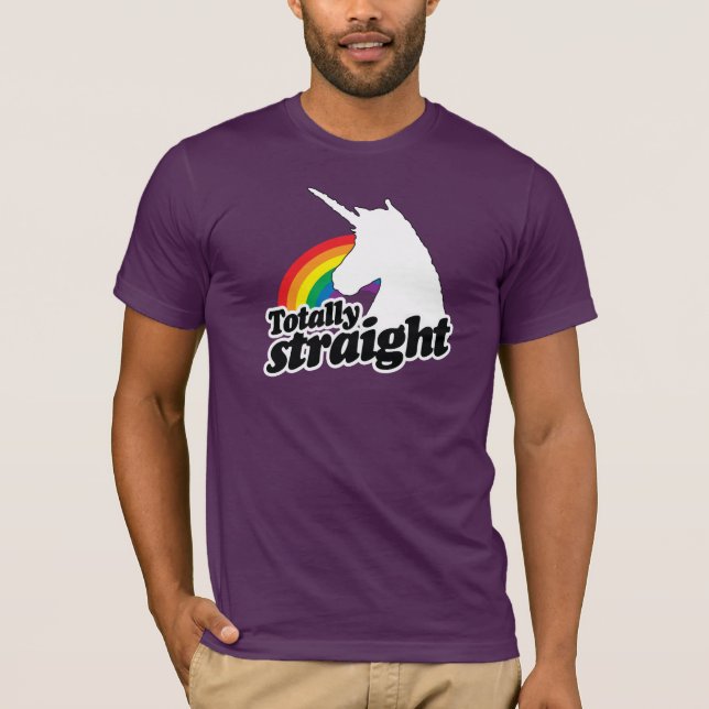 TOTAL GERADES EINHORN - WEISS - .PNG T-Shirt (Vorderseite)