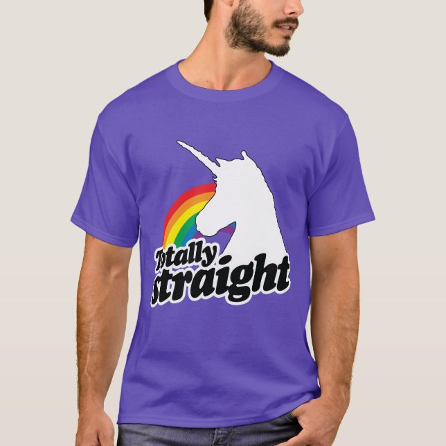 TOTAL GERADES EINHORN - WEISS - .PNG T-Shirt (Vorderseite)