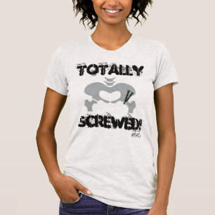 Total geschraubtes PAO angepasstes Burnout-T-Shirt T-Shirt