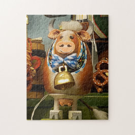 Total glückliche Kuh Puzzle, 28 cm x 36 cm, 252 Te