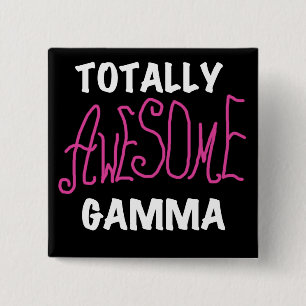 Total großartige Gamma-Pink-T-Shirts und Geschenke Button