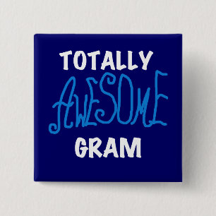 Total großartige Gram-Blue-T-Shirts und Geschenke Button
