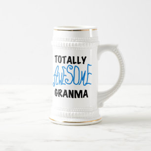 Total großartige Oma-Blue-T-Shirts Geschenke Bierglas