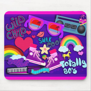 Total Jahr-lila Collage Mousepad