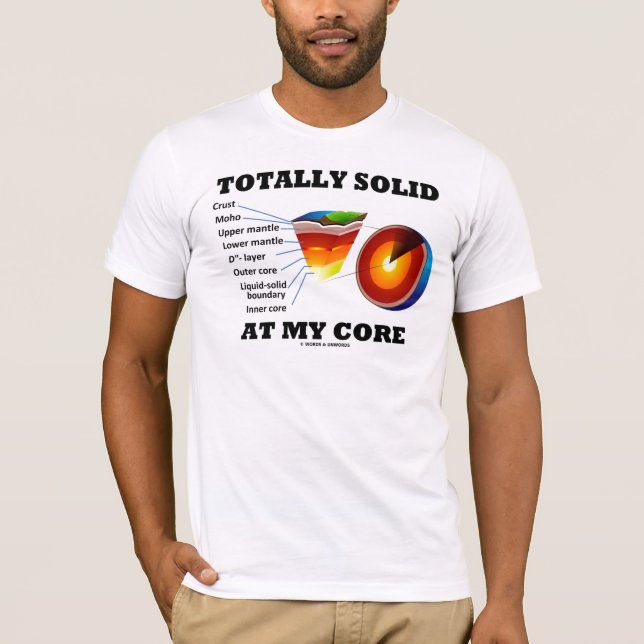 Total Körper an meinem Kern (Schichten der Erde) T-Shirt (Vorderseite)