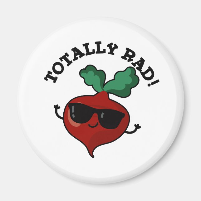 Total Krass Funny Veggie Radish Pun Magnet (Vorne)
