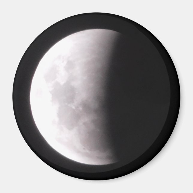 Total Lunar Ecslipse Full Moon Photo Magnet (Vorne)