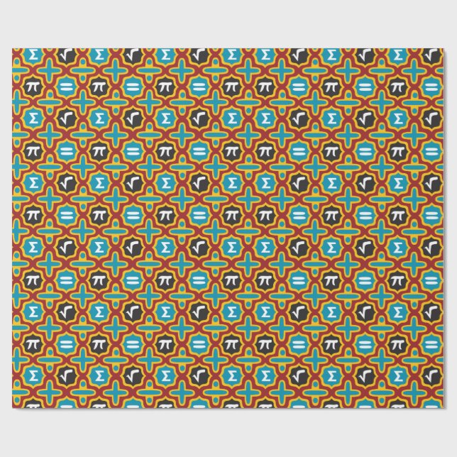 Total Mathe-Geschenk-Verpackung! Geschenkpapier (Flach)