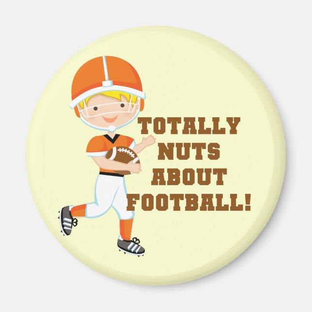 Total Nuts über Fußball Magnet (Vorne)