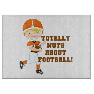 Total Nuts über Fußball Schneidebrett