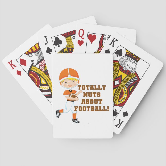 Total Nuts über Fußball Spielkarten (Rückseite)