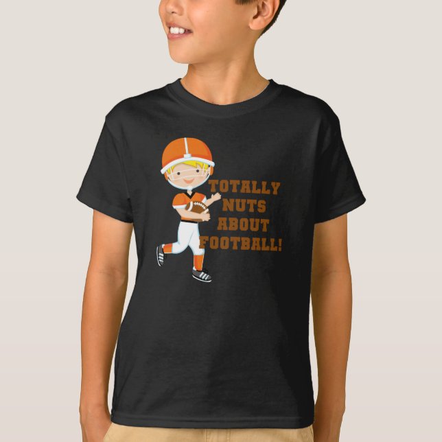 Total Nuts über Fußball T-Shirt (Vorderseite)