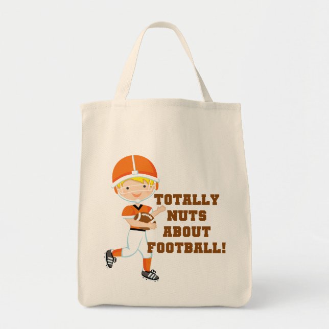 Total Nuts über Fußball Tragetasche (Vorne)