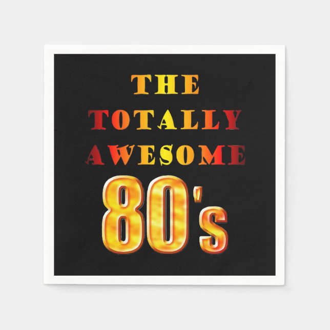 Total Phantastisch 80er Cocktail Napkin Serviette (Vorderseite)
