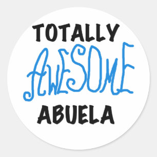 Total Phantastisch Abuela Blue Tshirts and GIfts Runder Aufkleber