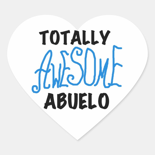 Total Phantastisch Abuelo Tshirts und Geschenke Herz-Aufkleber (Vorderseite)