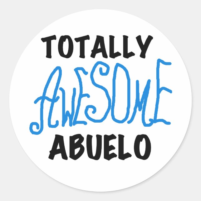 Total Phantastisch Abuelo Tshirts und Geschenke Runder Aufkleber (Vorderseite)