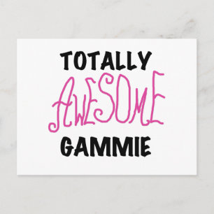 Total Phantastisch Gammie Pink T - Shirt und Gesch Postkarte