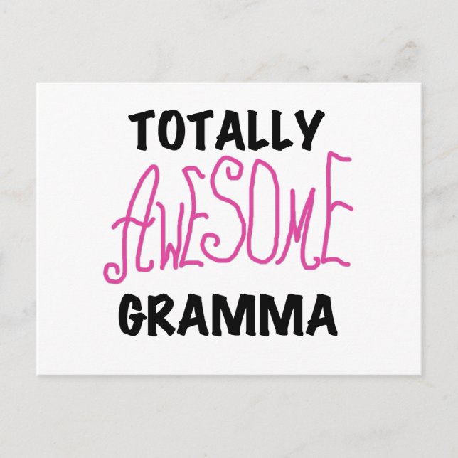 Total Phantastisch Gramma Pink Tshirts Geschenke Postkarte (Vorderseite)
