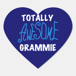 Total Phantastisch Grammie Blue Tshirts Geschenke Herz-Aufkleber
