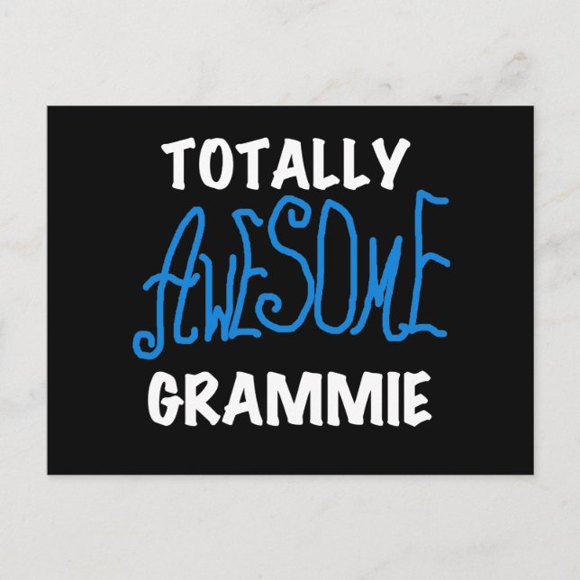 Total Phantastisch Grammie Blue Tshirts Geschenke Postkarte (Vorderseite)