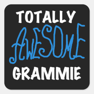 Total Phantastisch Grammie Blue Tshirts Geschenke Quadratischer Aufkleber