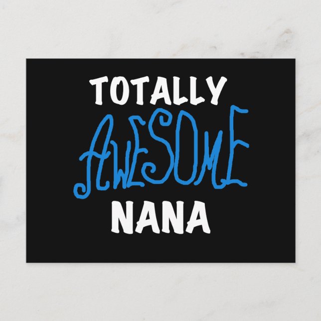 Total Phantastisch Nana Blue T - Shirt und Geschen Postkarte (Vorderseite)