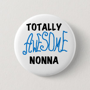 Total Phantastisch Nonna Blue T - Shirt und Gesche Button