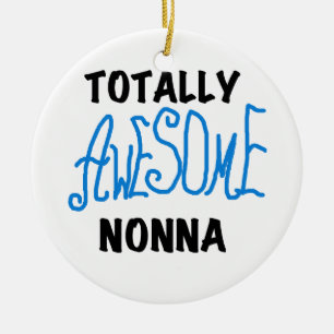 Total Phantastisch Nonna Blue T - Shirt und Gesche Keramikornament